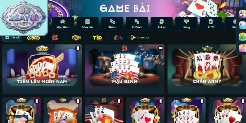 Sảnh game bài Say88 luôn thu hút đặc biệt