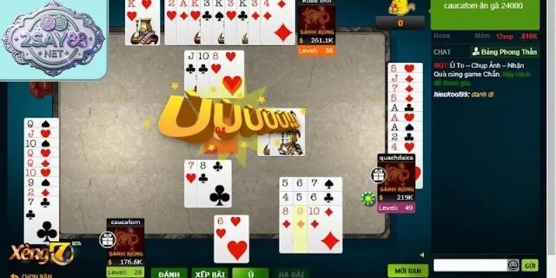 Các bàn chơi game bài đều thưởng nhanh