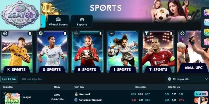 Thể thao Say88 là sảnh chơi luôn sôi động