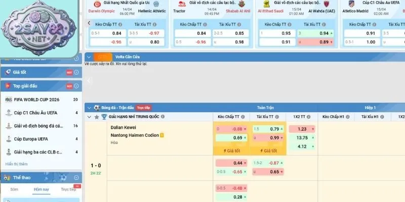 Các bàn cược thể thao thân thiện