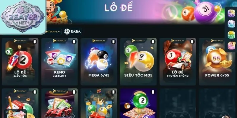 Sảnh xổ số Say88 được hàng triệu người lựa chọn